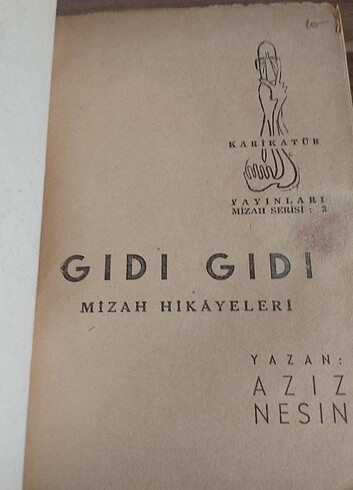  Beden AZİZ NESİN GIDIGIDI 1958 badım