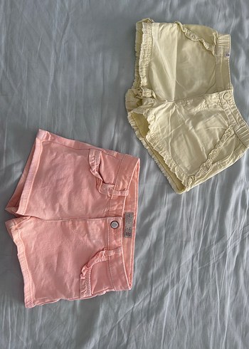 Kız Çocuk Pastel Renk Pamuklu Fırfırlı Şort zara 3-4 yaş
