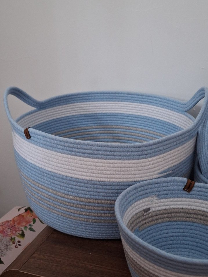 Mavi ve Gri Sepet Seti - Görsel 2