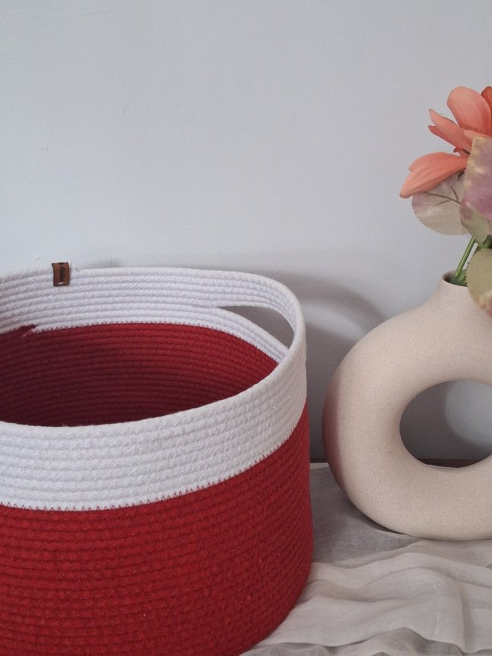 Kırmızı Saklama Sepeti - Görsel 3