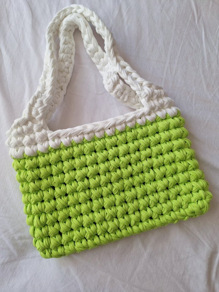 Renkli Örgü Kadın Çanta - Görsel 2