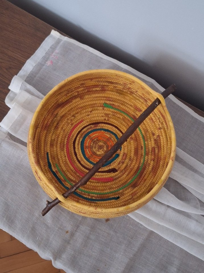 Çok Renkli Hasır Sepet Seti - Görsel 2