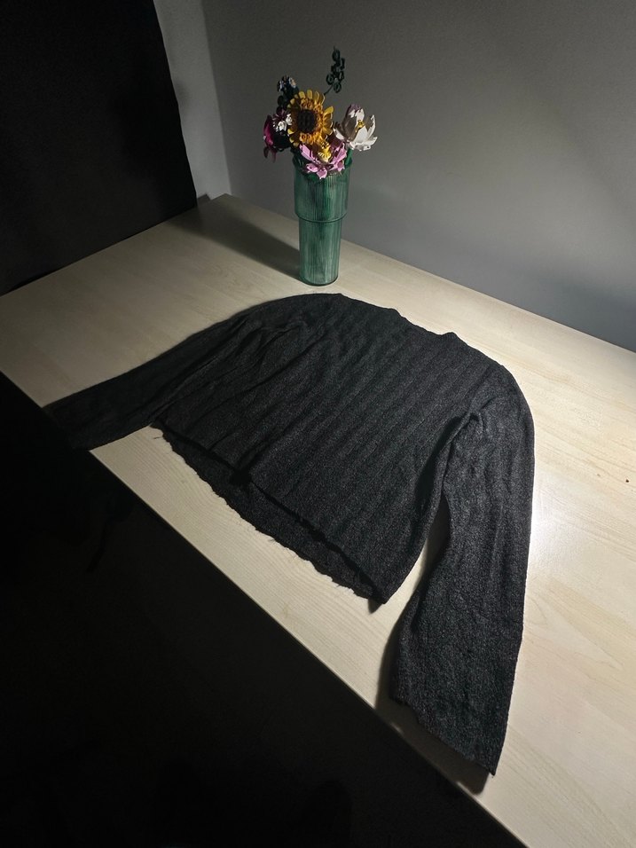 Antrasit Triko Kadın Kazak - Görsel 4