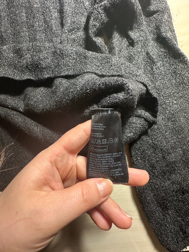 Antrasit Triko Kadın Kazak - Görsel 5