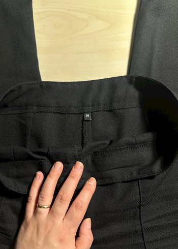 Siyah Kumaş Pantolon - Görsel 3