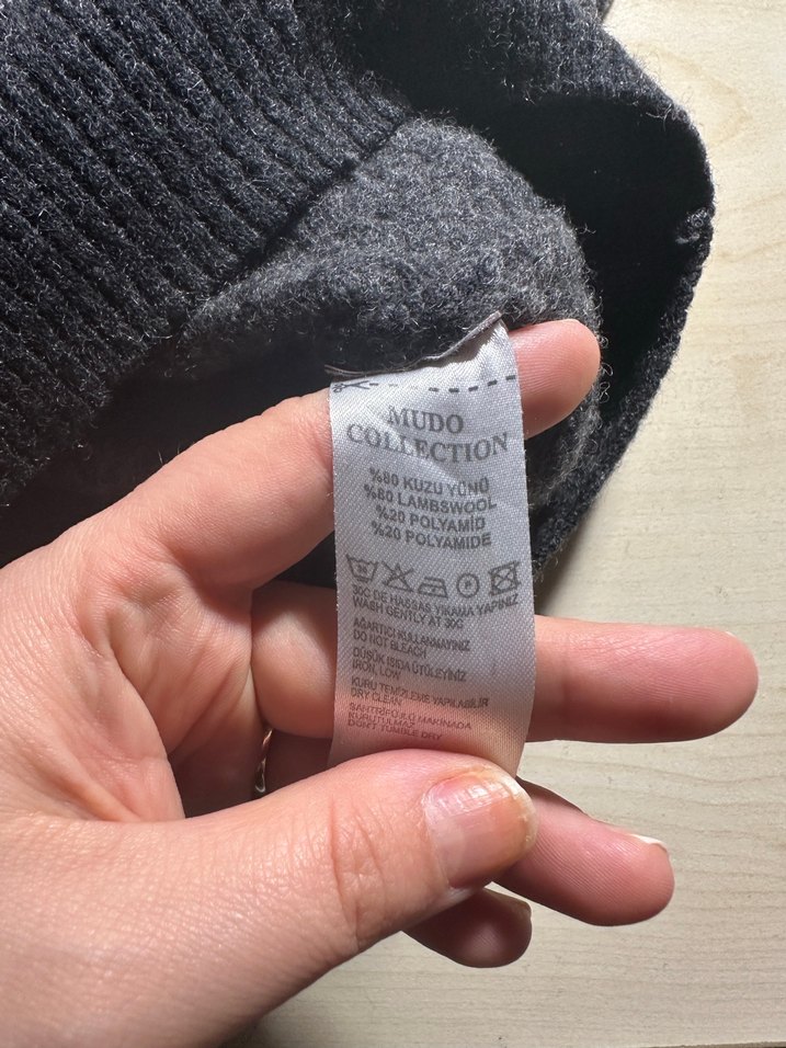 Mudo Kuzu Yünlü Kazak Unisex - Görsel 5