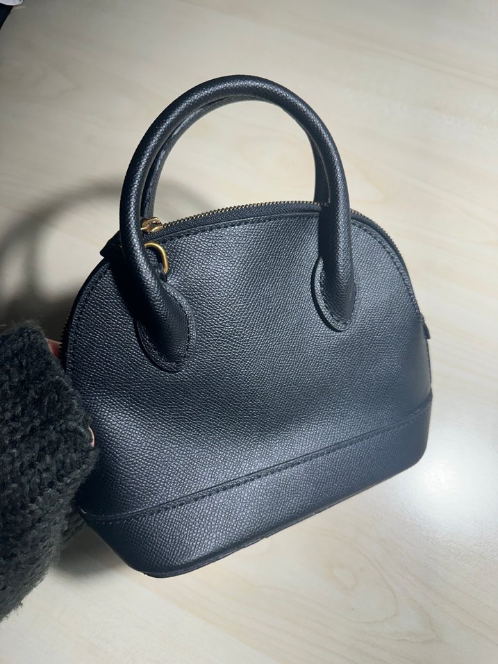 Siyah Suni Deri Balenciaga Kadın El Çantası - Görsel 2