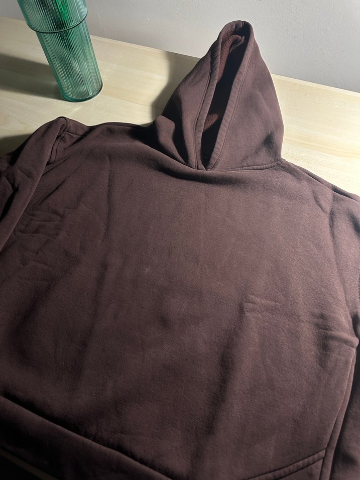 Kadın Kahverengi Kapüşonlu Sweatshirt - Görsel 4