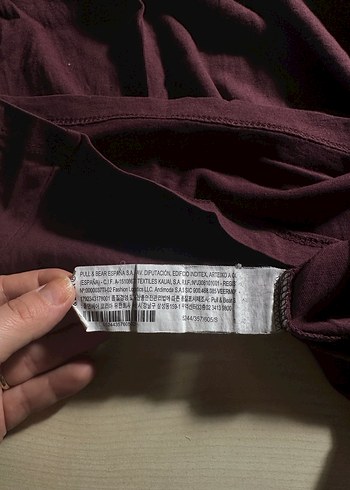 Bordo Basic Kadın Tişört - Görsel 4