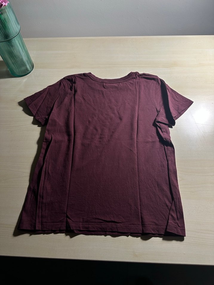 Bordo Basic Kadın Tişört - Görsel 3