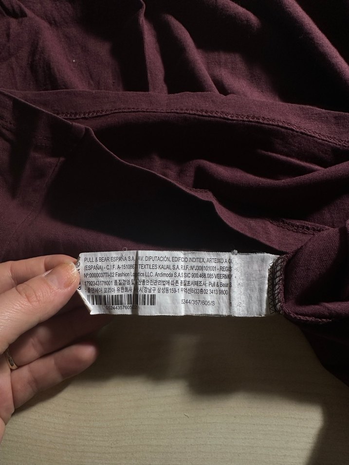 Bordo Basic Kadın Tişört - Görsel 4