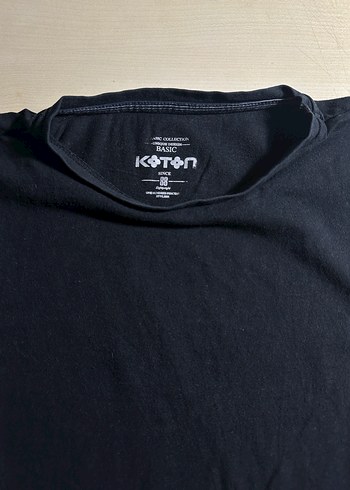 Koton SiyahBasic Tişört - Görsel 4