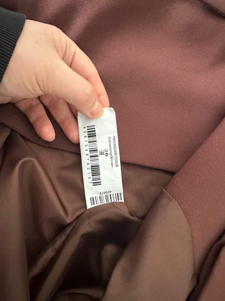 Kadın Kahverengi Düğmeli Blazer Ceket - Görsel 4