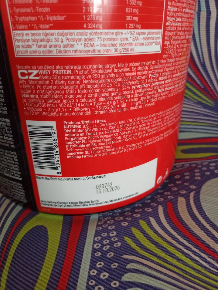 Nutrend Whey Protein Tozu 2250 Supplement - Görsel 3