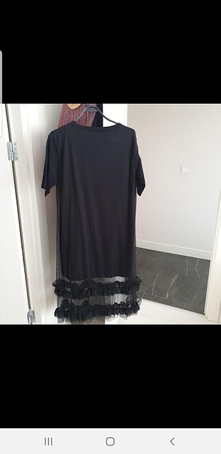 36 Beden siyah Renk twist elbise
