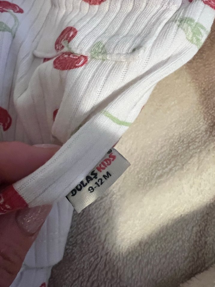 Kiraz Desenli bebek Pijama Takımı - Görsel 2