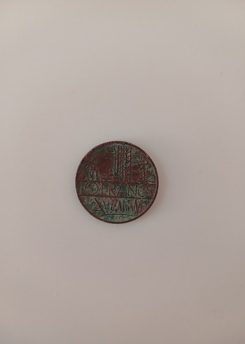 1976 yılı ofrancs madeni para vintage