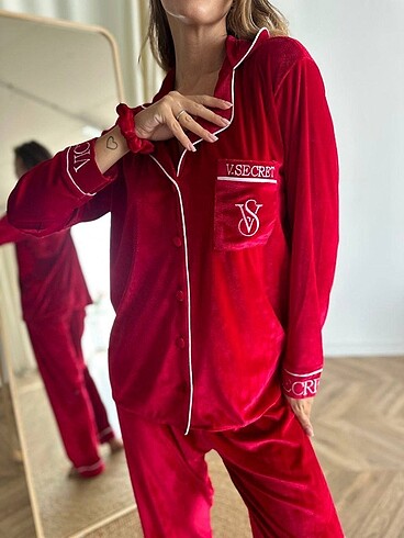 l Beden Premium V.Secret inci kadife set