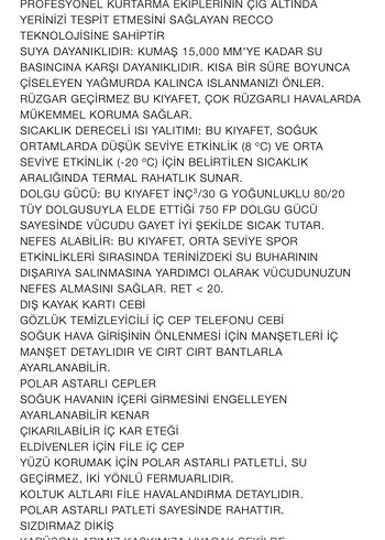 xs Beden Zara kayak montu