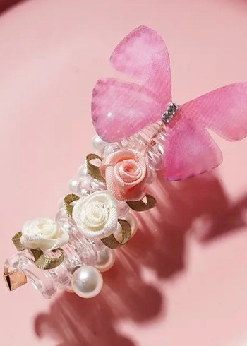 Mavi Boncuklu Bohem Kadın Saç Aksesuarı - Görsel 2