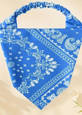 Bohem Elastik Çok Renkli Kadın bandana - Görsel 2