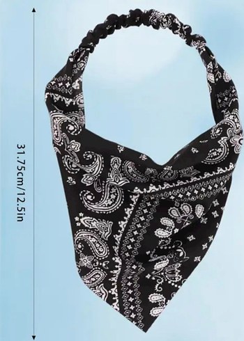 Bohem Elastik Çok Renkli Kadın bandana - Görsel 4