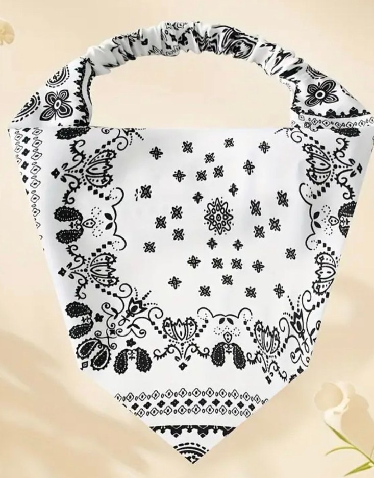 Bohem Elastik Çok Renkli Kadın bandana - Görsel 5