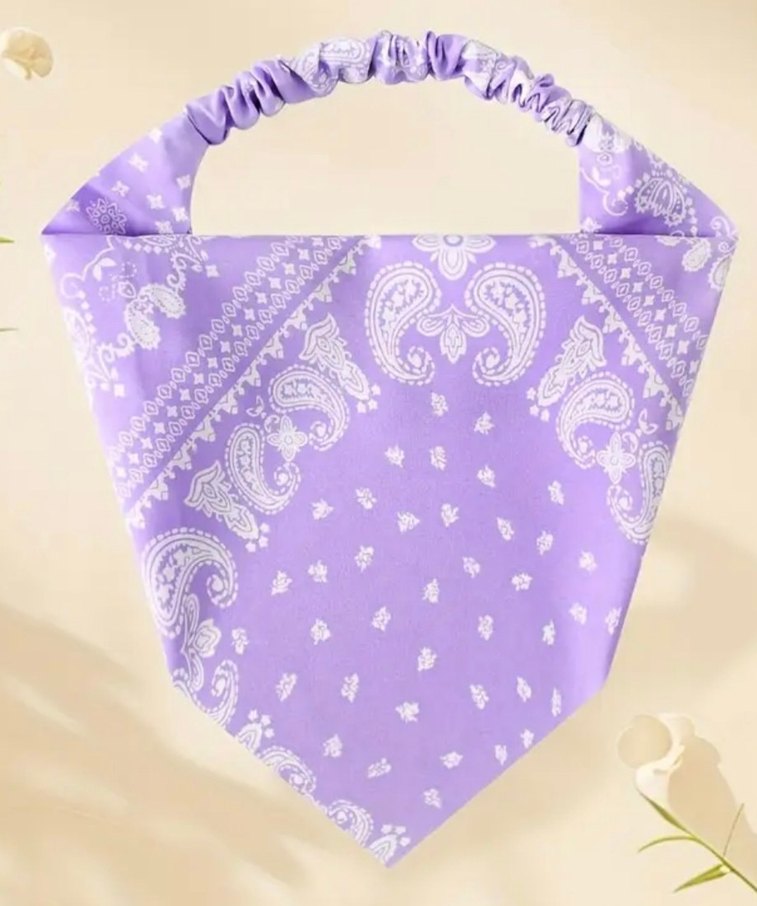 Bohem Elastik Çok Renkli Kadın bandana - Görsel 3