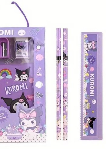 Kuromi Mor Pastel Kırtasiye Seti