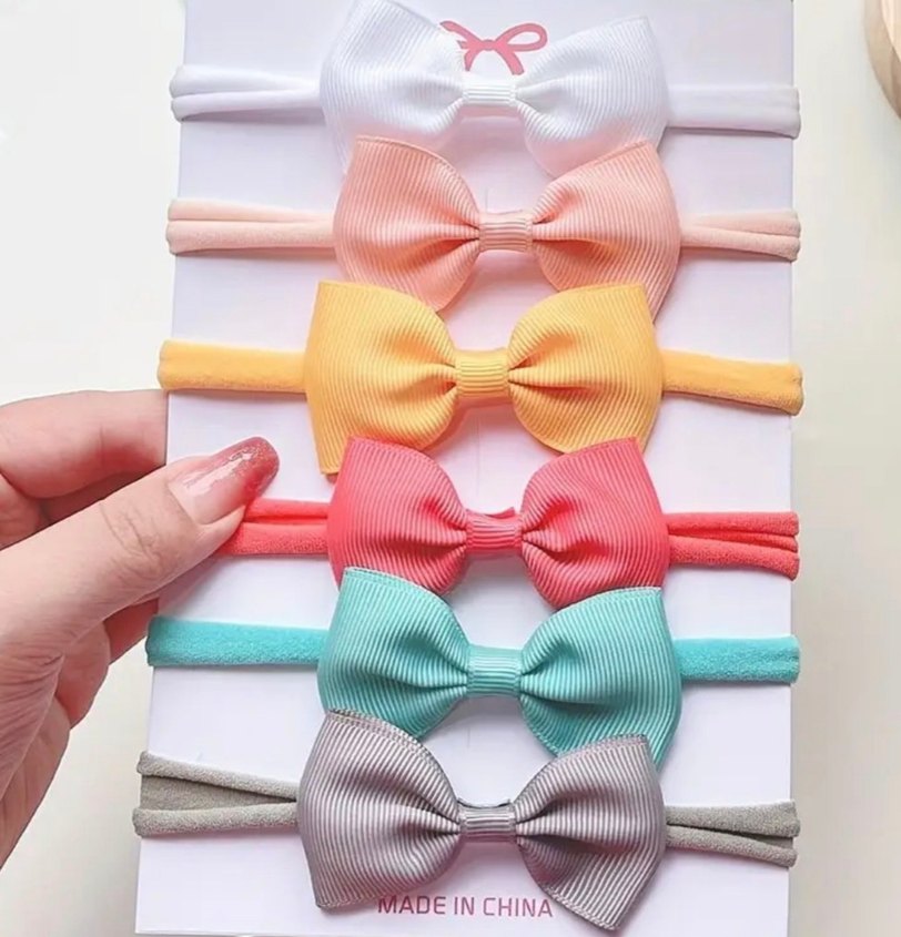 Pastel Renkli Fiyonk Detaylı Çocuk Saç Bantları - Görsel 2