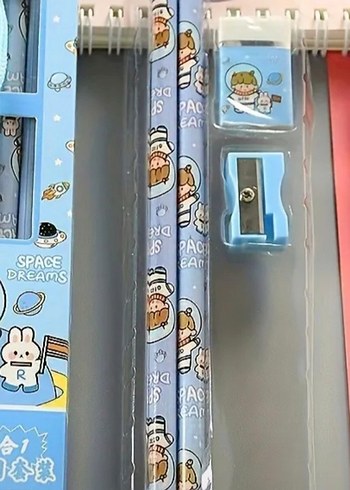 Pembe Tavşan Temalı Kırtasiye Seti - Görsel 2