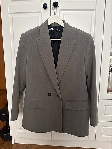 xs Beden gri Renk Zara Gri Blazer Ceket