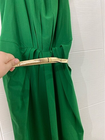 l Beden yeşil Renk Abiye elbise