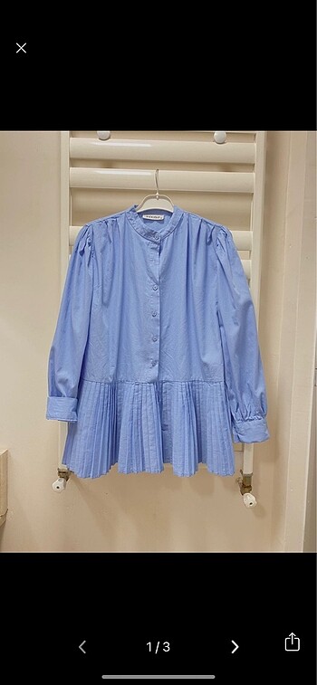 LC Waikiki Pliseli gömlek bebe mavisi tunik