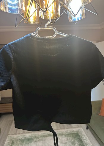 Trendyol & Milla Kısa Kollu Siyah Crop Top