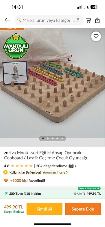  Beden Montessori oyuncak