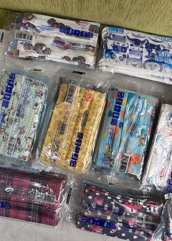 Renkli Baskılı Çocuk maske - Görsel 3