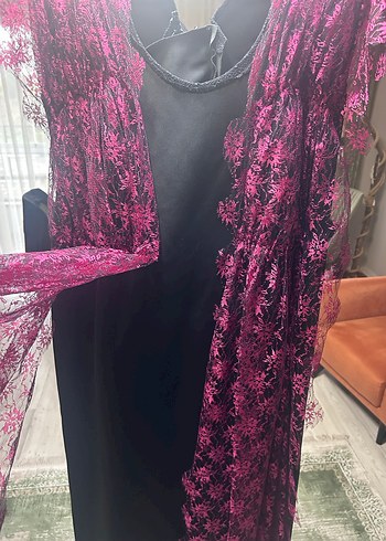 Pembe detay elbise - Görsel 2