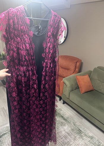 Pembe detay elbise - Görsel 3