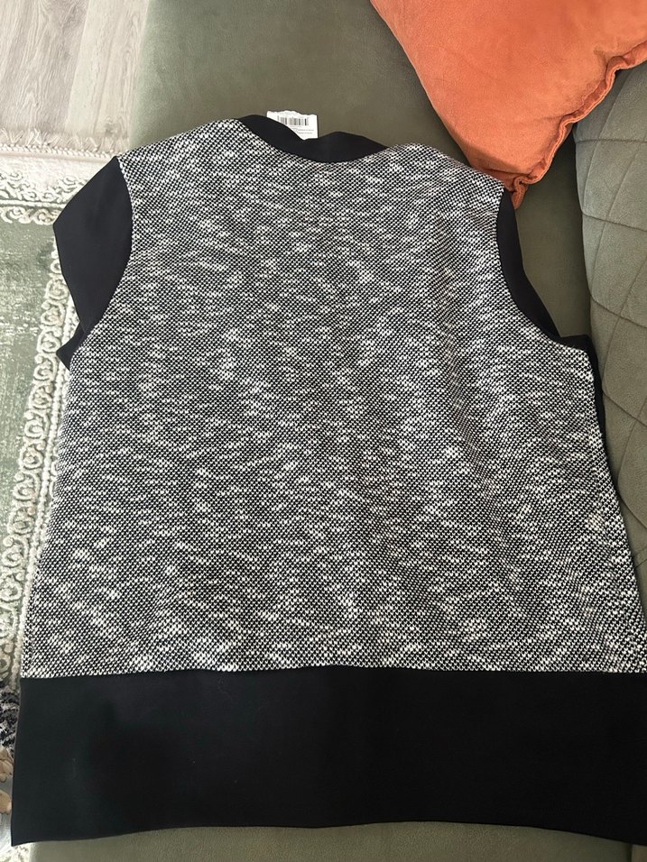 Düğmeli Gri Kadın Ceket - Görsel 4