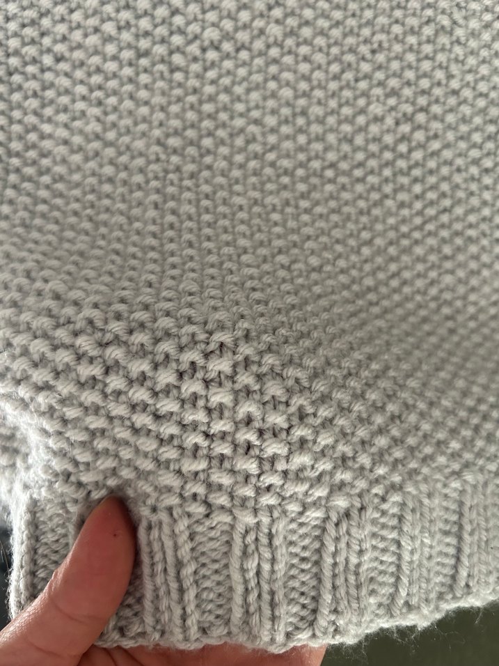 Gri Örgü Kadın Süveter - Görsel 2