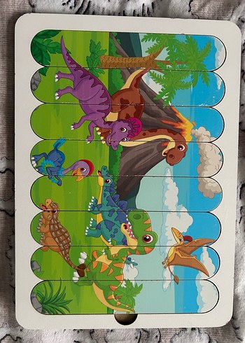 Çocuklar için Renkli 2'li ahşap Puzzle Seti - Görsel 3