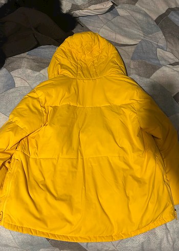 Sarı Kürklü Kadın Kışlık Mont - Görsel 6