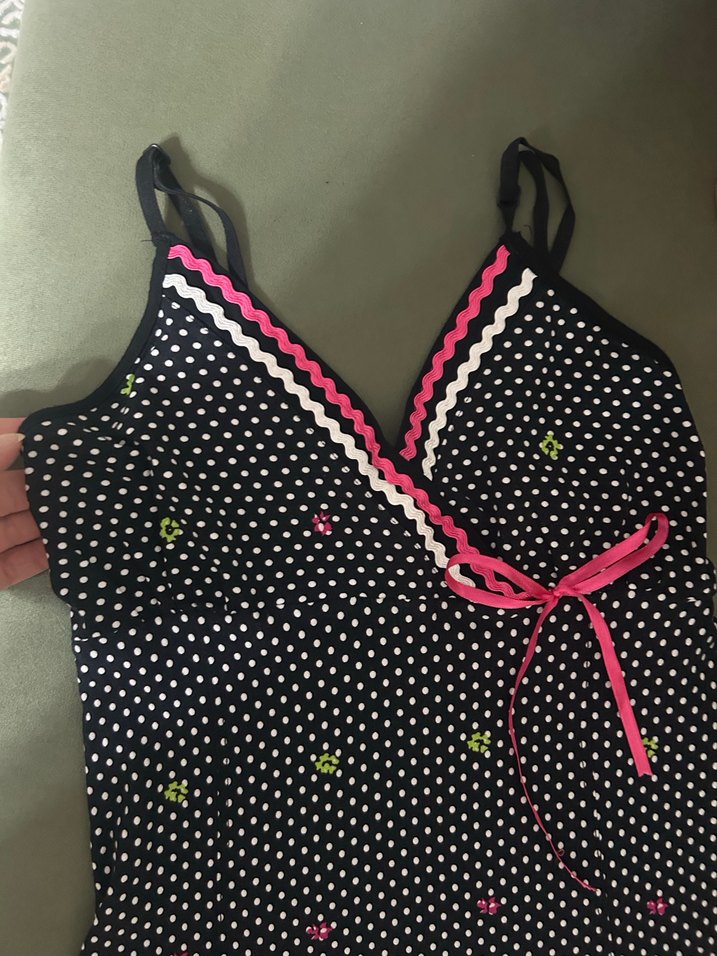 Çiçek Desenli Uzun Askılı elbise - Görsel 2