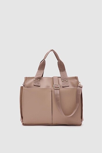 Diğer MİLANO model Shule Bag Bej Evrak Çantası