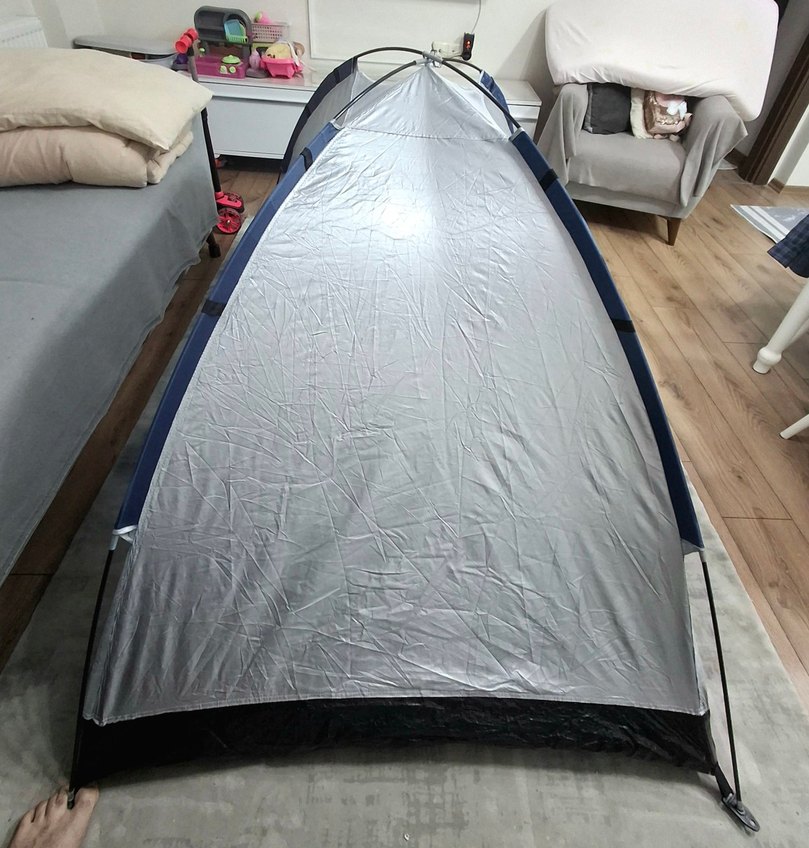 Gri Mavi Kamp Çadırı - Görsel 3