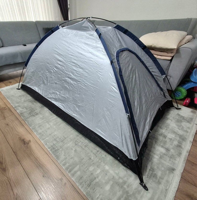 Gri Mavi Kamp Çadırı - Görsel 2