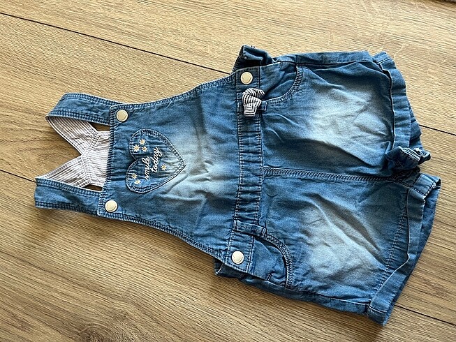 Kız bebek jean salopet