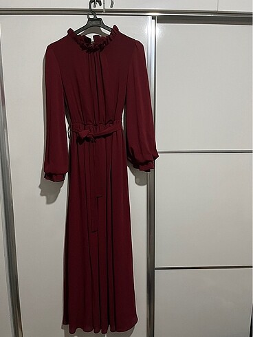 Bordo elbise