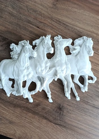 Beyaz At Figürlü Dekoratif Obje 20*15 - Görsel 3